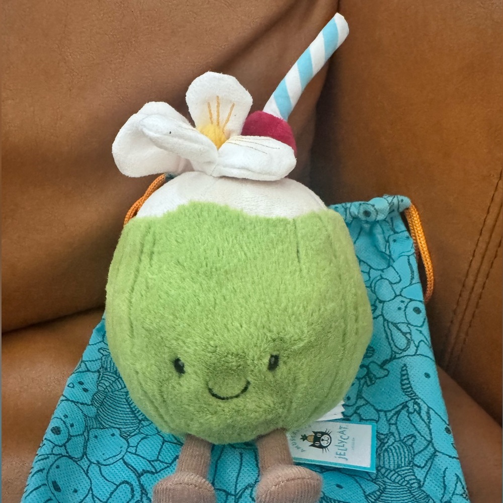 Jellycat Amuseables Aruba Coconut brand new with tags!